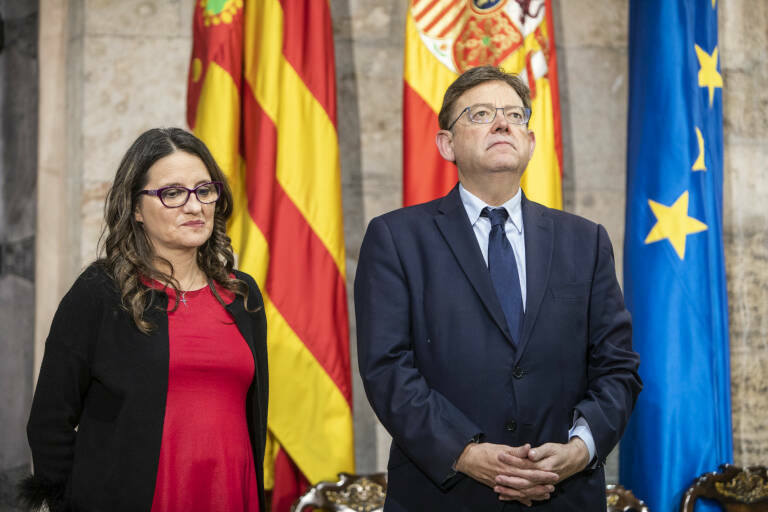  La vicepresidenta Mónica Oltra y el presidente de la Generalitat, Ximo Puig, en una imagen de archivo. Foto: EVA MÁÑEZ