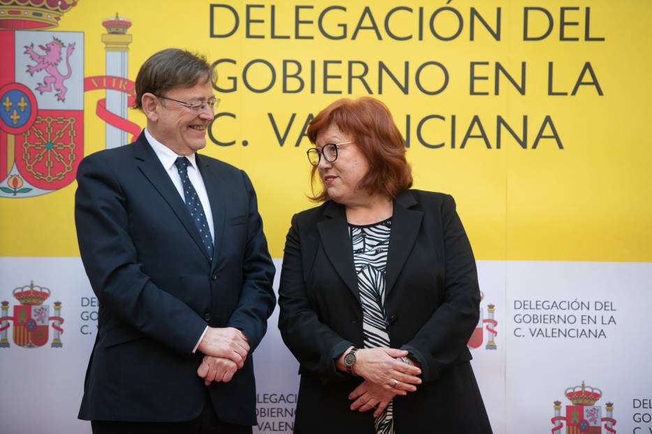 Ximo Puig y Gloria Calero. Foto: KIKE TABERNER