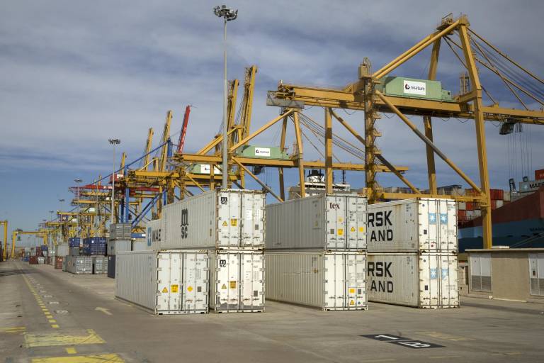 Terminal de contenedores del Puerto de València. Foto: MARGA FERRER