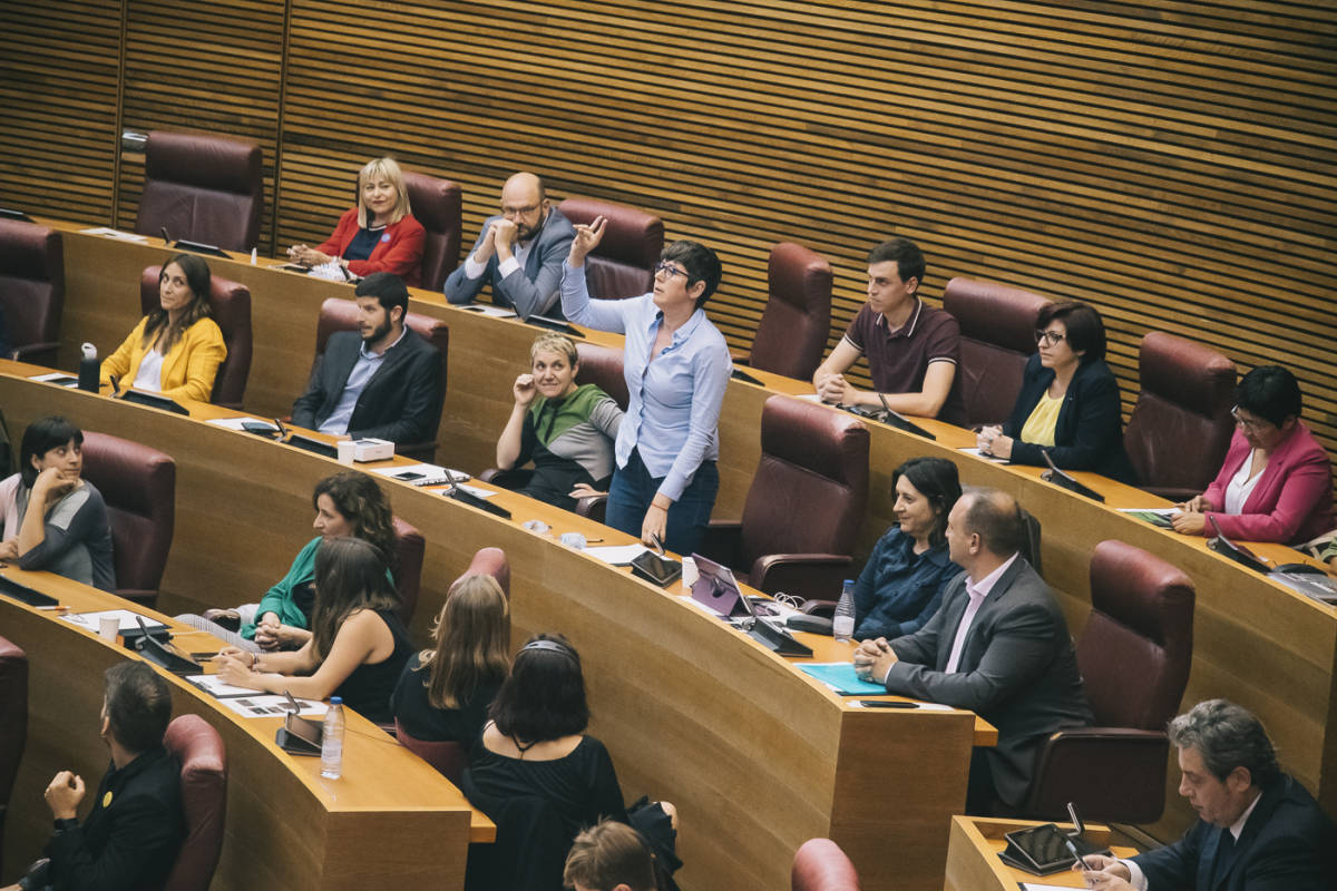 Grupo parlamentario Unides Podem. Foto: KIKE TABERNER