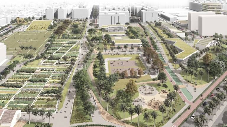 Parque previsto por Metrovacesa en Benimaclet
