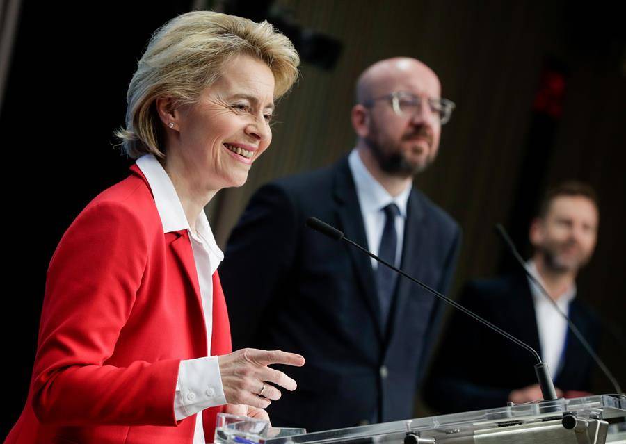 Ursula von der Leyer, presidenta de la Comisión Europea. Foto: EFE/EPA/STEPHANIE LECOCQ