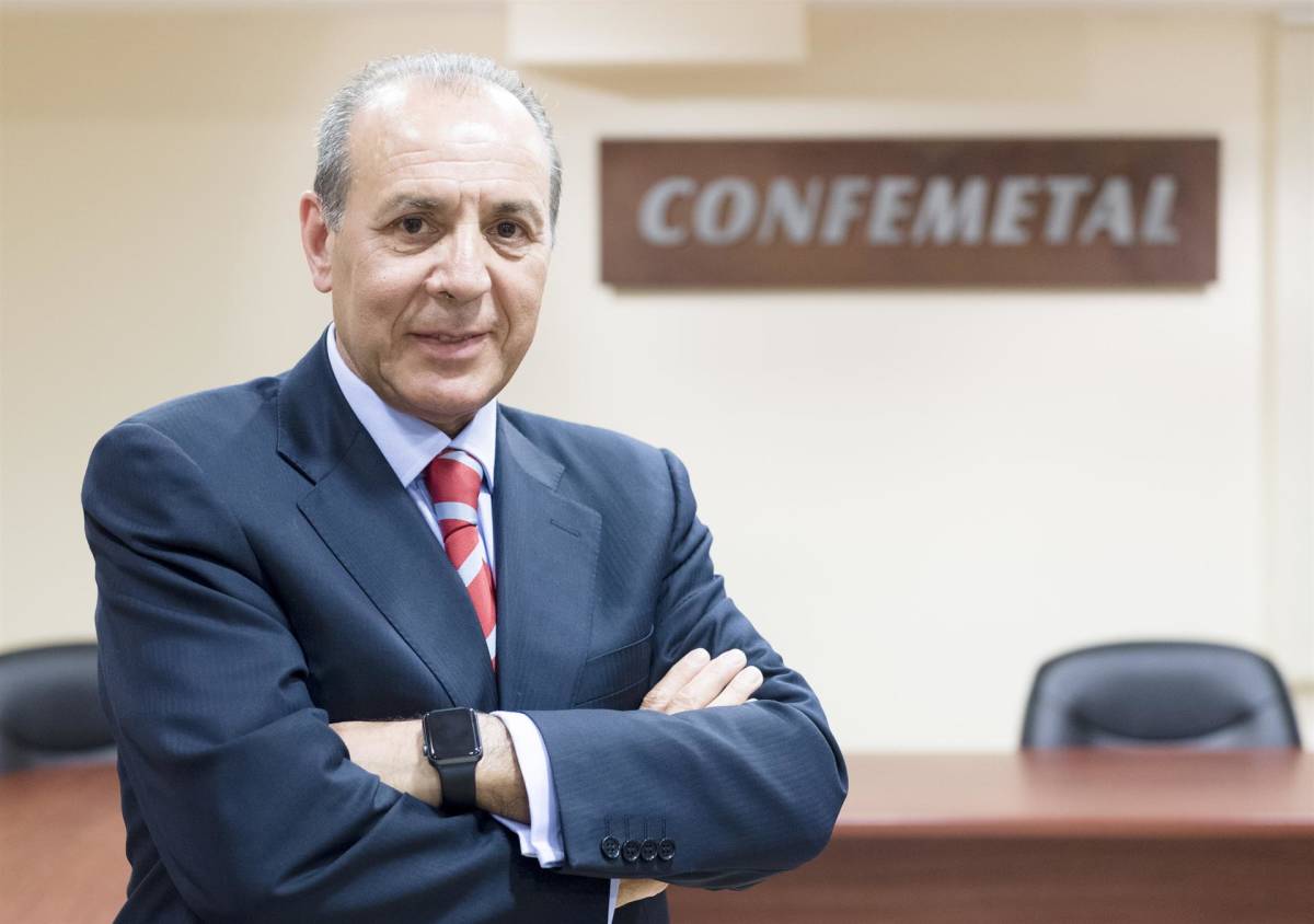 El presidente de Confemetal, José Miguel Guerrero