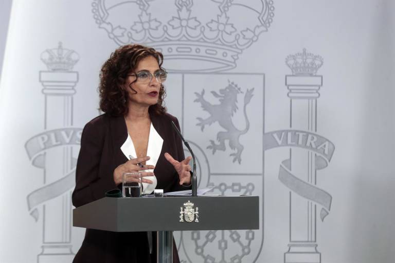 La portavoz del Gobierno, María Jesús Montero. Foto: EP