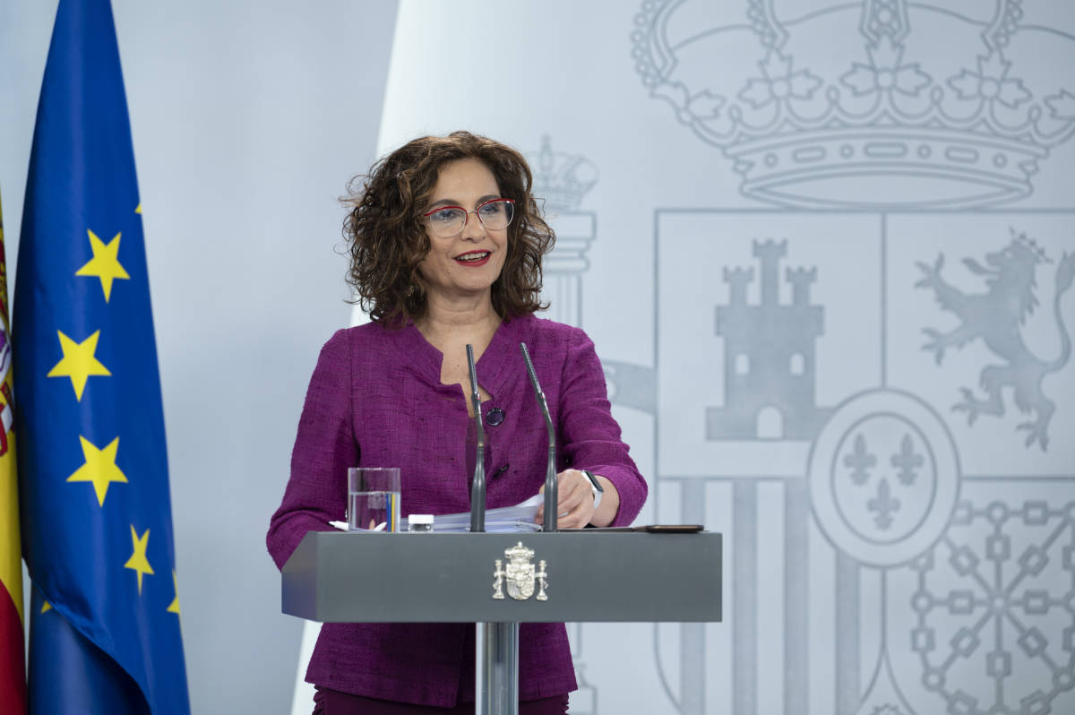 La ministra de Hacienda, María Jesús Montero. Foto: MONCLOA