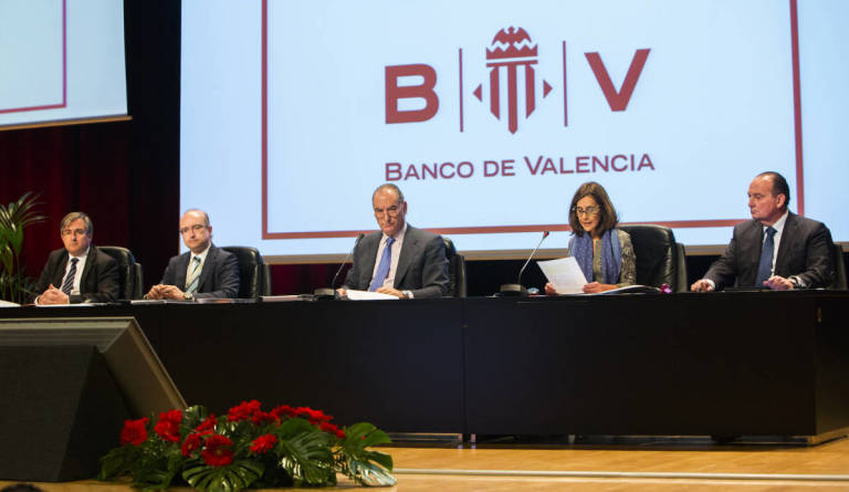 Los administradores del Frob en el Banco de Valencia. Foto: EVA MÁÑEZ