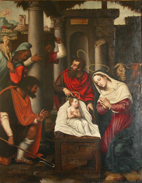  Natividad de Joan de Joanes, perteneciente al retablo de La Font de la Figuera