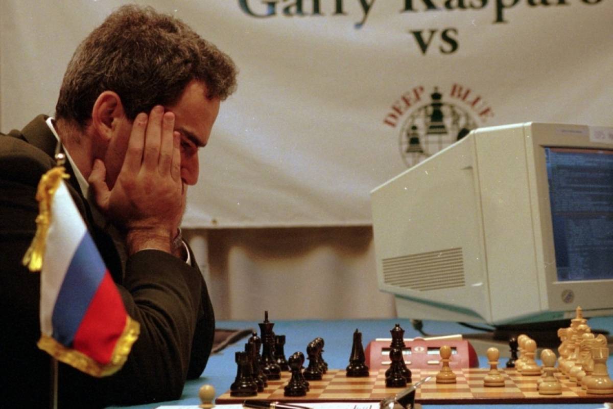 Gary Kasparov, en su enfrentamiento contra Deep Blue
