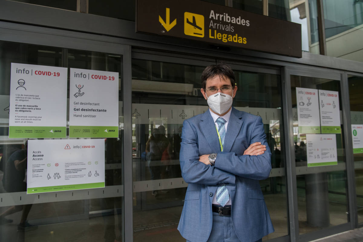 Joaquín Rodríguez, director del Aeropuerto de Valencia. Foto: KIKE TABERNER
