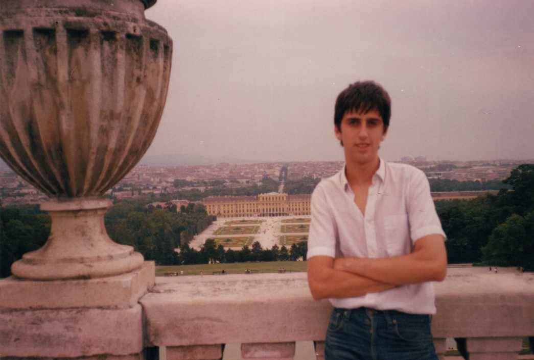 Pablo Font de Mora de adolescente en Viena, verano de 1984