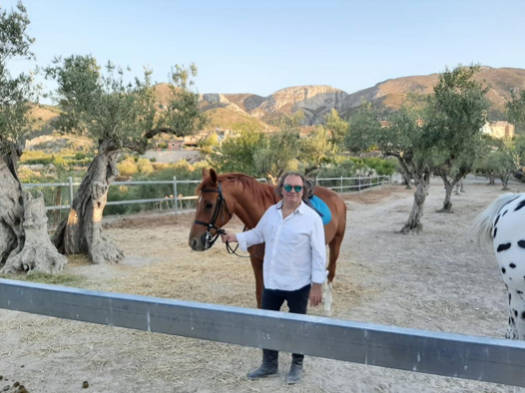 Luis Sendra, un apasionado de los caballos