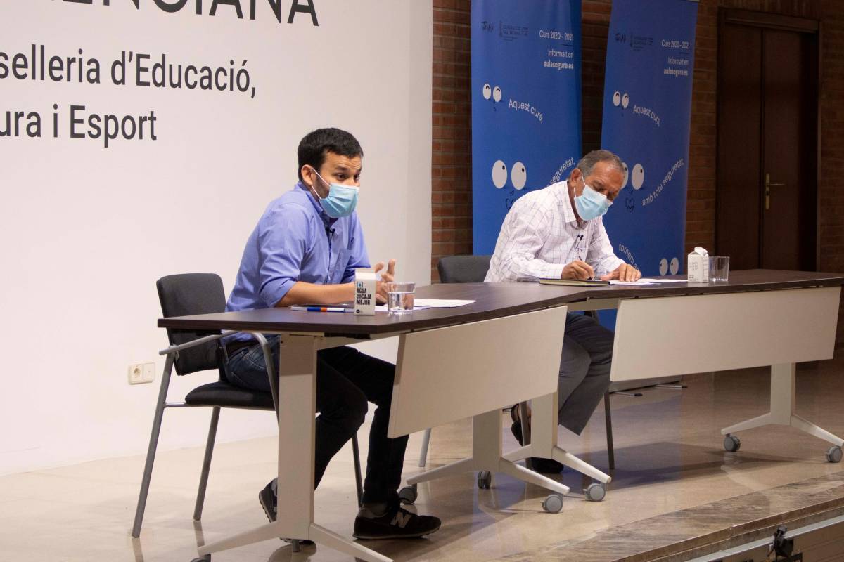 Marzà y Soler en la rueda de prensa este jueves. Foto: GVA