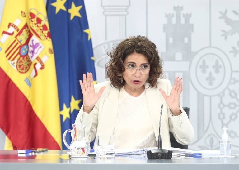 La ministra de Hacienda, María Jesús Montero. Foto: E. PARRA/EP