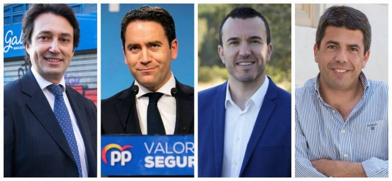 Betoret, García Egea, Mompó y Mazón. Foto: VP