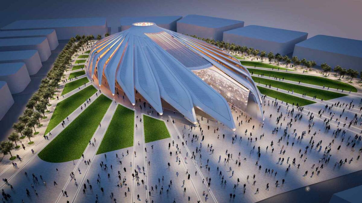 Pavelló dels Emirats Àrabs Units a la Expo Dubai 2020, que serà inaugurada aquest octubre.