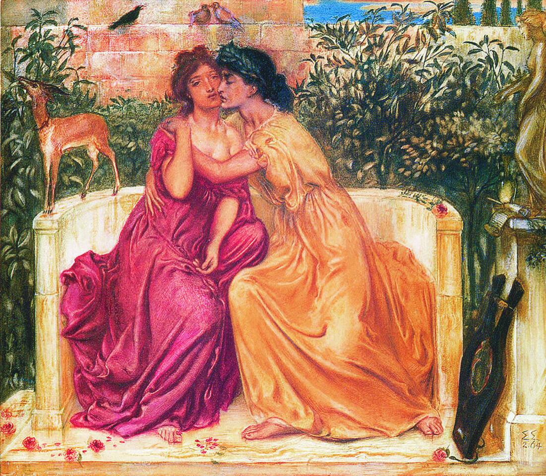 Safo i Erina (Simeon Solomon, 1864)