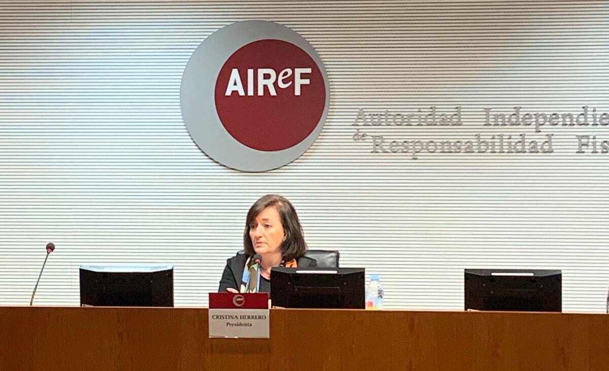 Cristina Herrero, presidenta de la AIReF. 