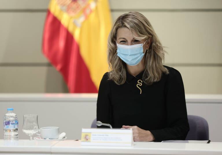 La ministra de Trabajo, Yolanda Díaz. Foto: EDUARDO PARRA/EP