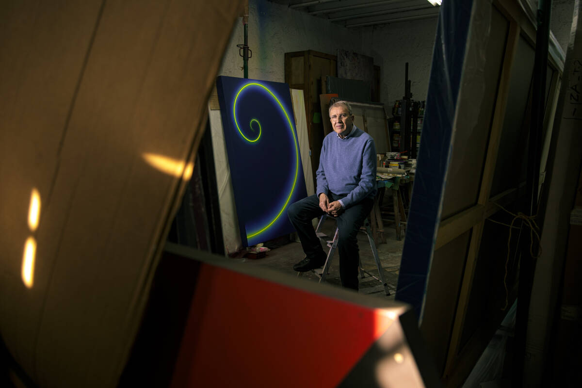 El artista, en su estudio, en una imagen reciente. Foto: BIEL ALIÑO