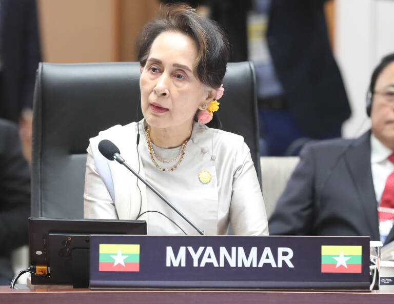 Aung San Suu Kyi. Foto: YNA/Dpa