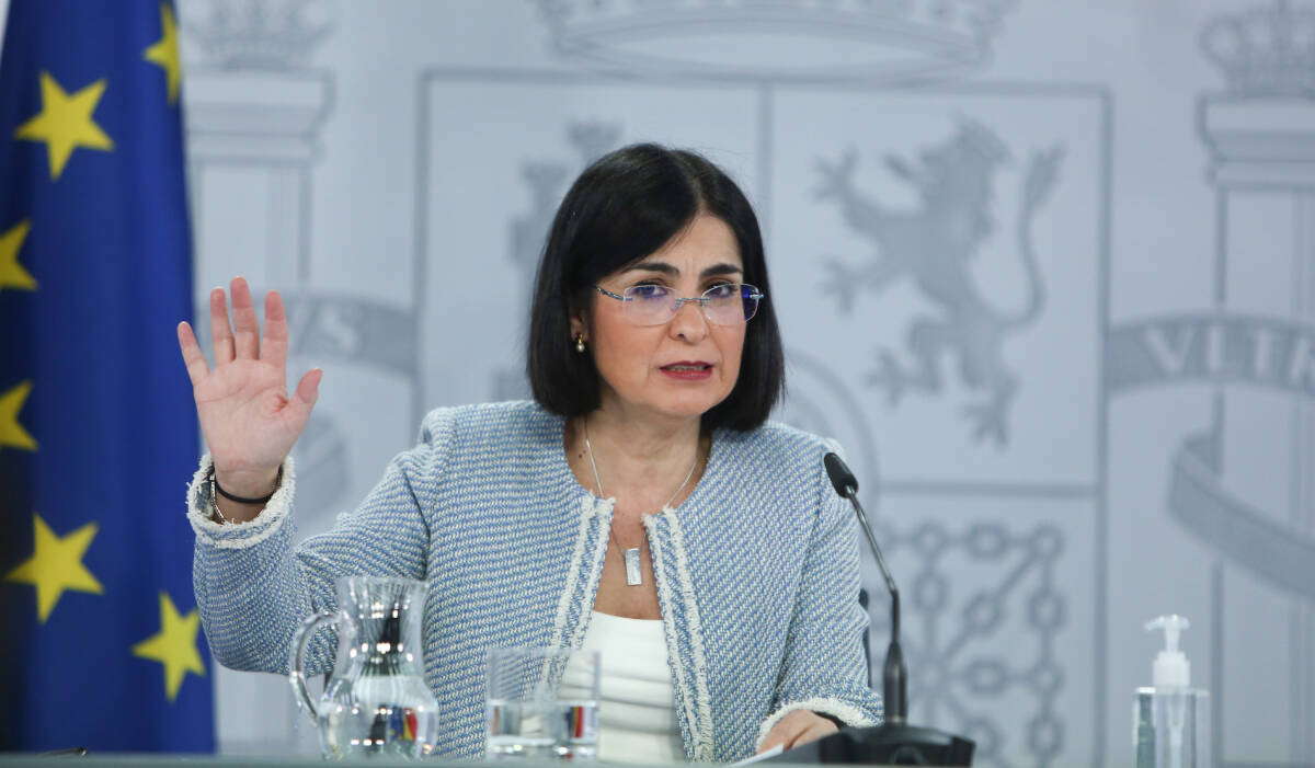 La ministra de Sanidad, Carolina Darias, este miércoles. Foto: R. RUBIO/POOL