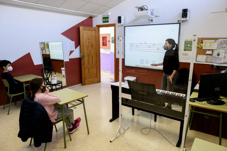 Escuela de música Vicent Prats de la Unión Musical de Paiporta. Foto: KIKE TABERNER