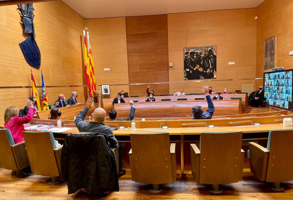Imagen de un pleno de la Diputación de Valencia. Foto: DIVAL