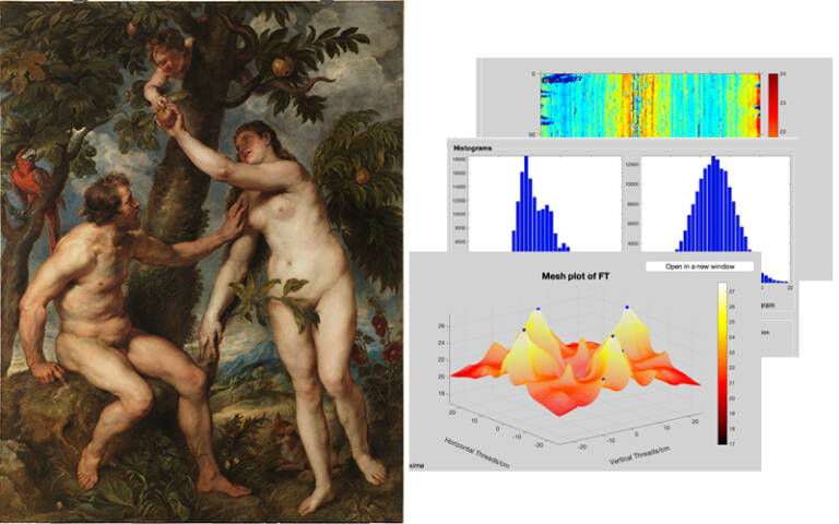 Software “Aracne” para el estudio de los lienzos de las obras antiguas.
