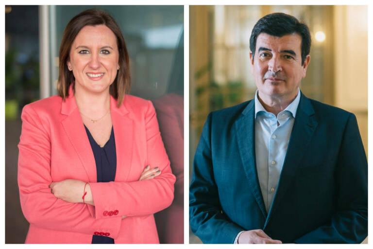 María José Català (PP) y Fernando Giner (Vox). Foto: VP