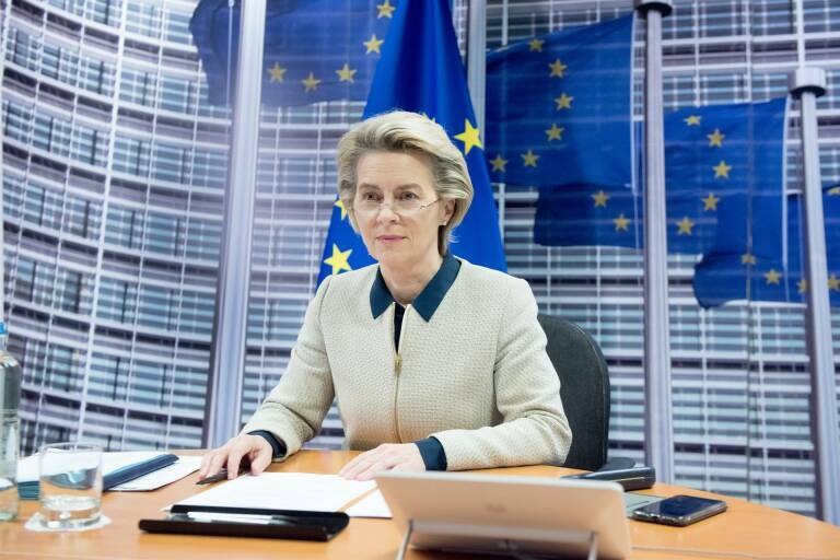 La presidenta de la Comisión Europea, Ursula von der Leyen. Foto: Etienne Ansotte/European Commiss / DPA