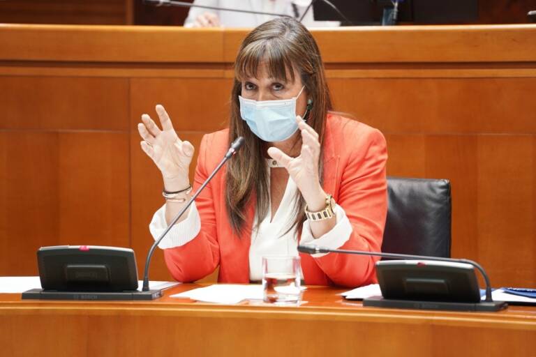 La consejera de Sanidad de Aragón, Sira Repollés. Foto: CORTES DE ARAGÓN
