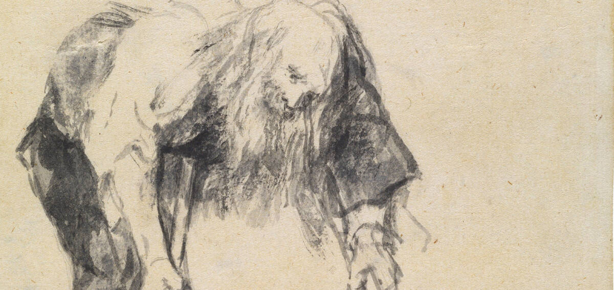 Aguada de Francisco de Goya sobre papel