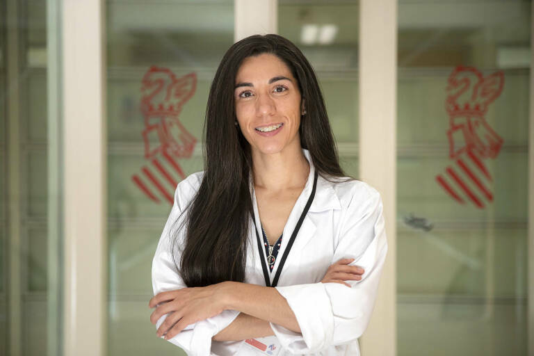 Laura Almudéver, presidenta del Colegio Oficial de Enfermería de Valencia. Foto: MARGA FERRER.