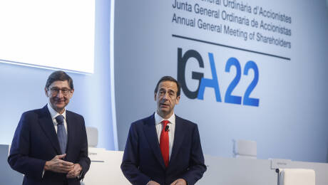 El presidente, Jose Ignacio Goirigolzarri, y el consejero delegado, Gonzalo Gortázar