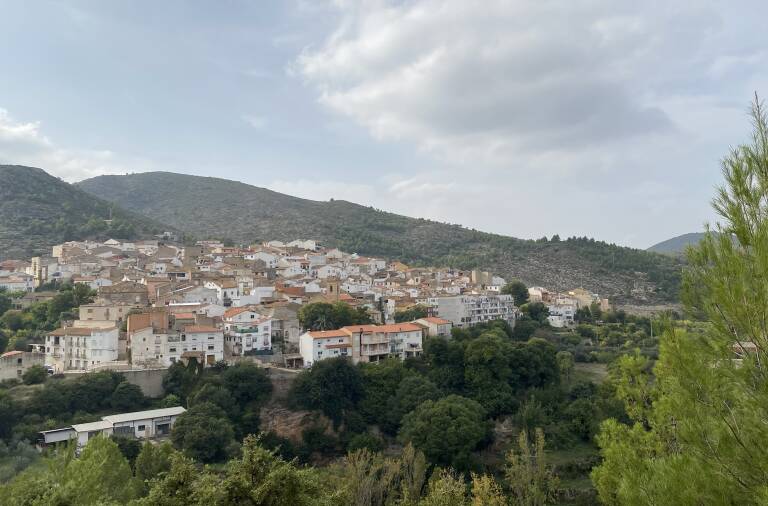 Vista panorámica de Millares desde el Albergue. Foto: VP