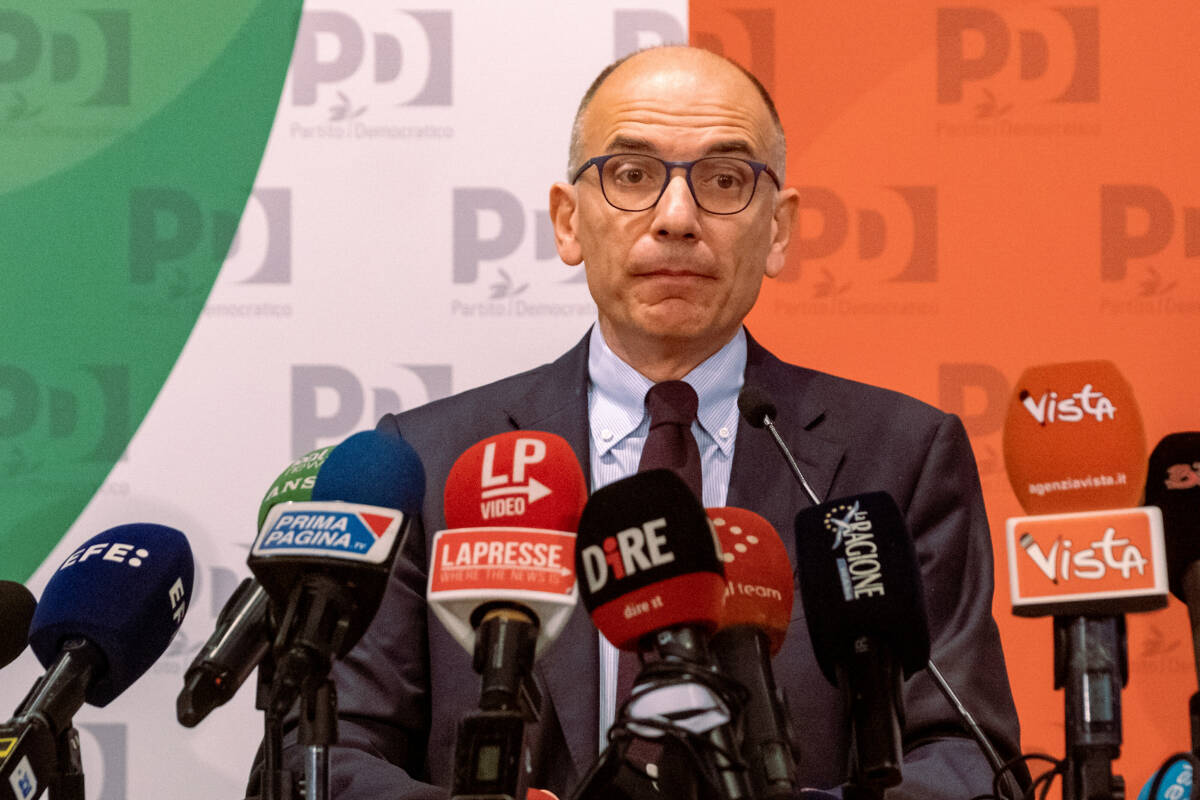 Enrico Letta, líder del Partido Democrático en Italia. Foto: Mauro Scrobogna / LaPresse via ZUM / DPA