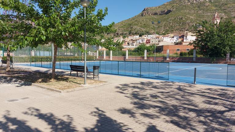 Polideportivo municipal en el que se realizará el encuentro. Foto: Mancomunidad La Serranía