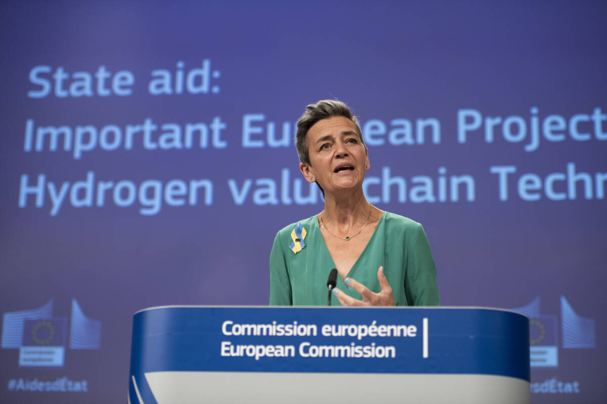 Vicepresidenta ejecutiva de la Comisión Europea, Margrethe Vestager. Foto:Lukasz Kobus / European Commission / DPA 