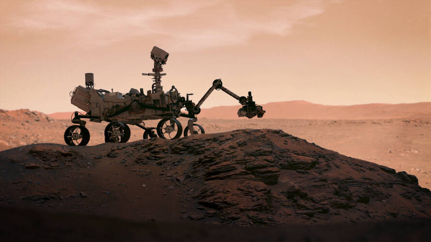 Un robot del desierto. Foto: ESA