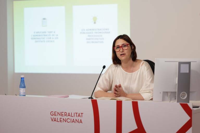 La consellera de Transparencia, Rosa Pérez. Foto: GVA