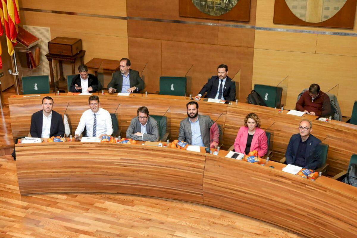 Grupo del PP en la Diputación de Valencia. Foto: PP