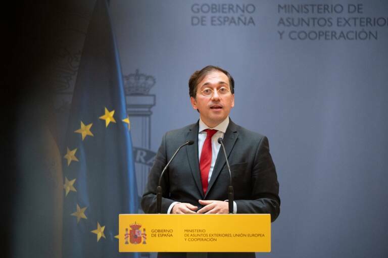 El ministro de Asuntos Exteriores, Unión Europea y Cooperación, José Manuel Albares. Foto: EUROPA PRESS