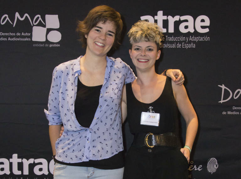 Victoria Tormo (dreta) amb Beatriz Egocheaga (esquerra)
