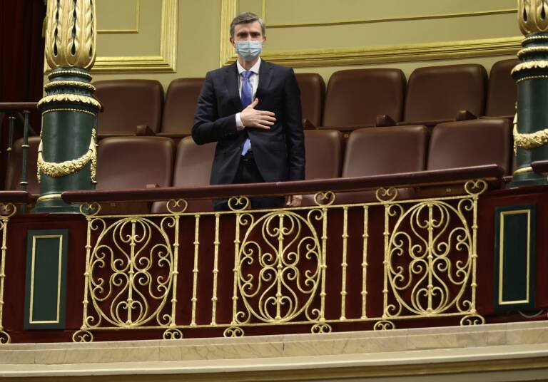 El representante diplomático de Ucrania en España, Dmytro Matiuschenko. Foto: EDUARDO PARRA/EP