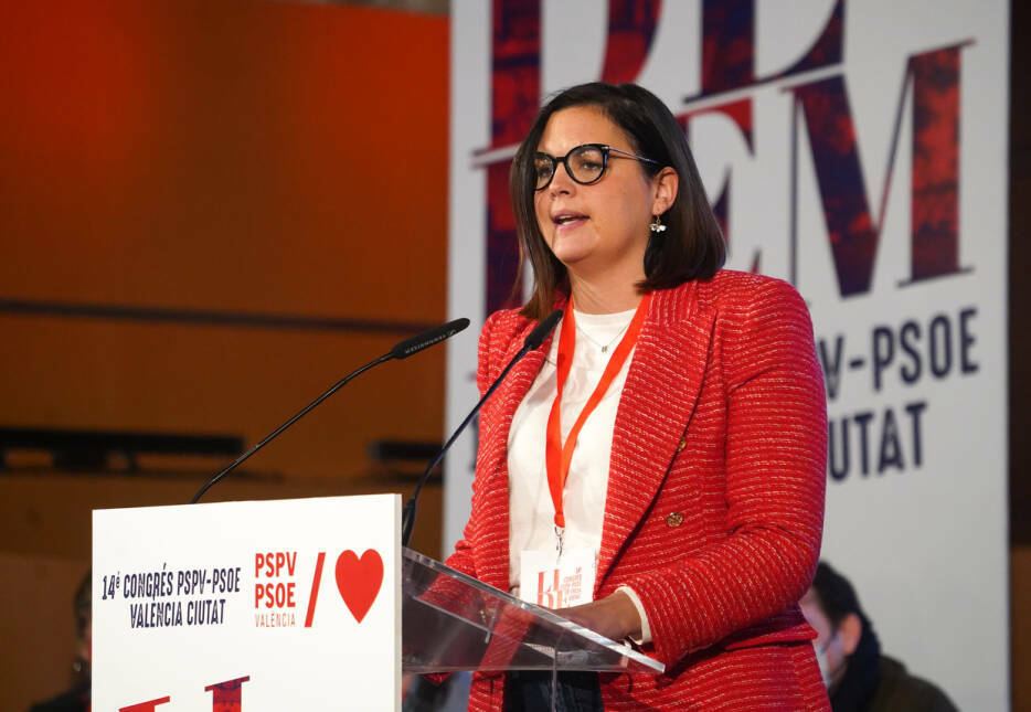 Sandra Gómez durante su intervención este sábado. Foto: EDUARDO MANZANA
