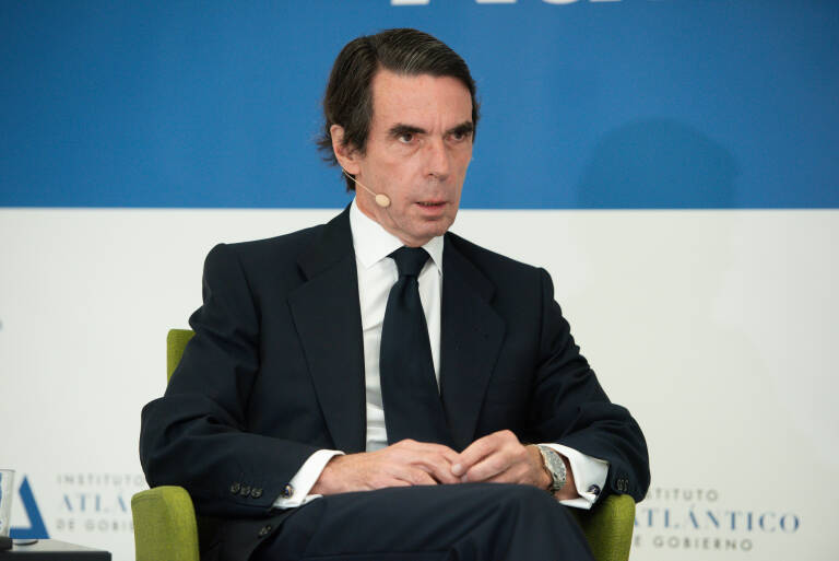 El expresidente del Gobierno José María Aznar. Foto: GUSTAVO VALIENTE/EP