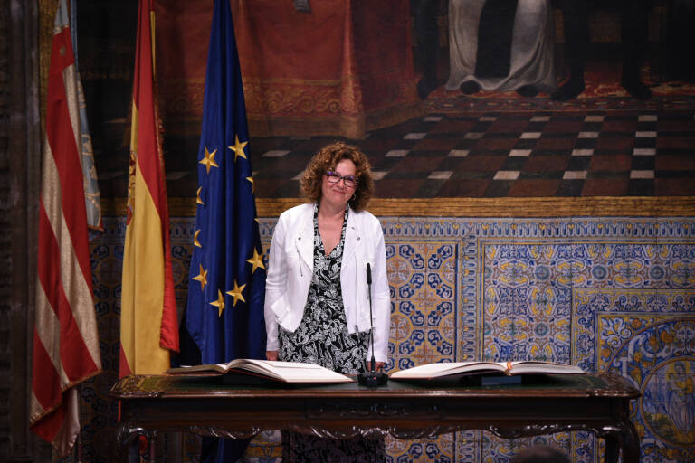 La consellera de Ciencia, Josefina Bueno. Foto: JORGE GIL/EP
