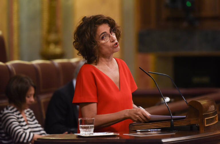 La ministra de Hacienda, María Jesús Montero. Foto: GUSTAVO VALIENTE/EP