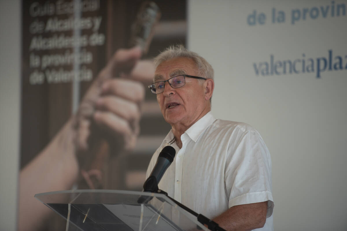 El alcalde de València, Joan Ribó, durante su intervención. Foto: KIKE TABERNER