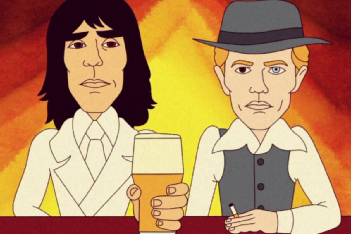 John Cale y David Bowie se van de bares en el vídeo animado de Night Crawling